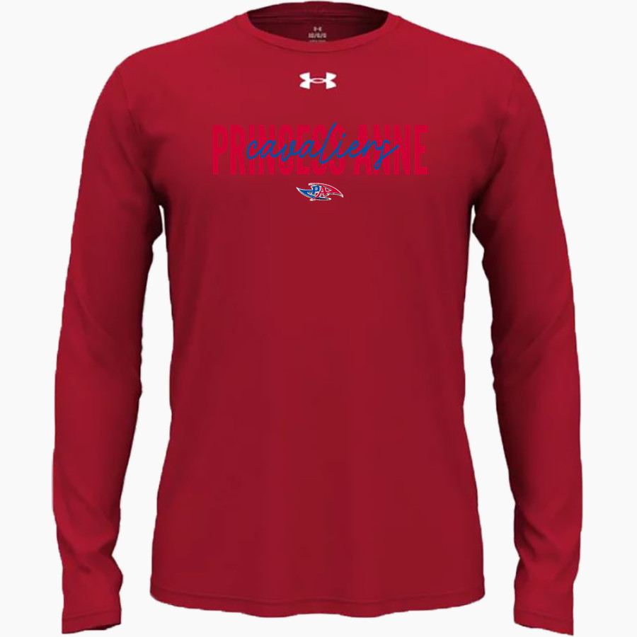 PRINCESS ANNE HIGH SCHOOL CAVALIERS <span class="pdp-name-mascot">PRINCESS ANNE CAVALIERS</span> UA Men's Team Tech Long Sleeve T-Shirt