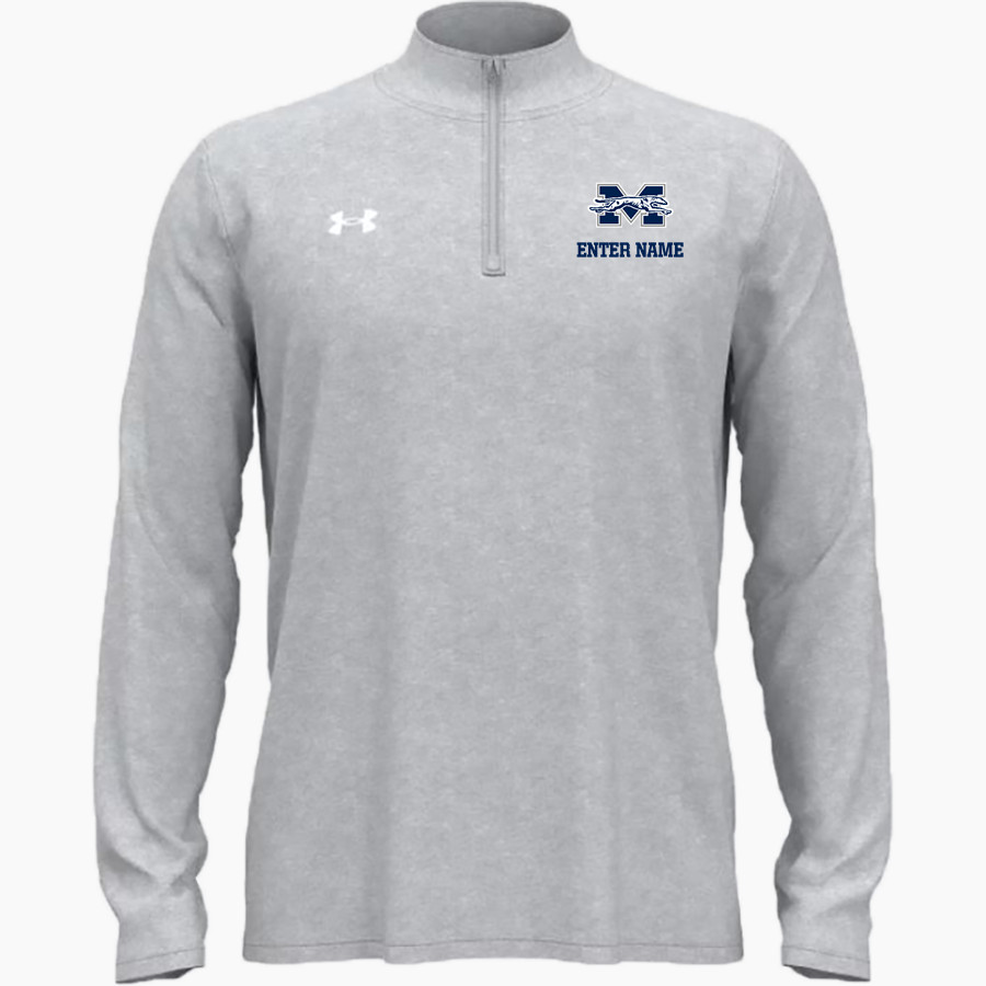 Moravian University Greyhounds <span class="pdp-name-mascot">Moravian University Greyhounds</span> UA Men's Team Tech Long Sleeve Quarter Zip