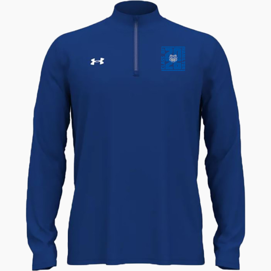 Hamilton Big Blue <span class="pdp-name-mascot">Hamilton Bull Dogs</span> UA Men's Team Tech Long Sleeve Quarter Zip