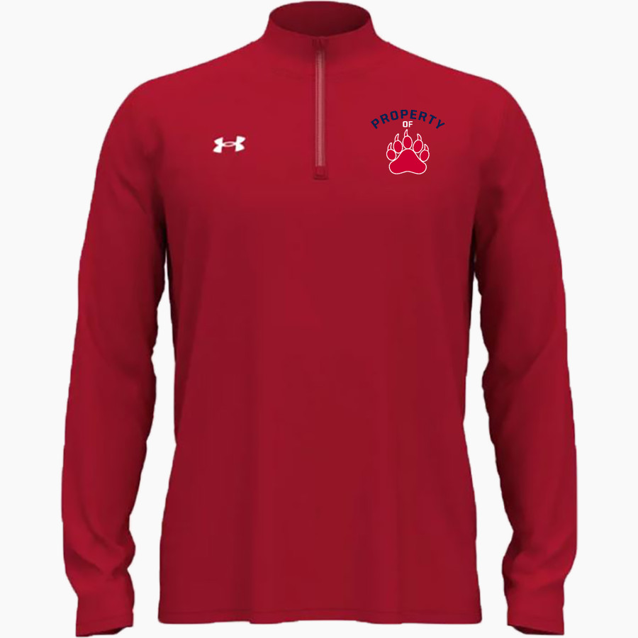 GRASSFIELD HIGH SCHOOL GRIZZLIES <span class="pdp-name-mascot">GRASSFIELD GRIZZLIES</span> UA Men's Team Tech Long Sleeve Quarter Zip