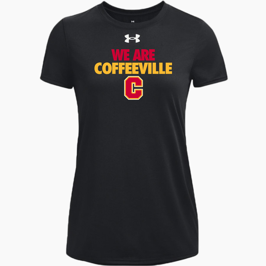 COFFEEVILLE HIGH SCHOOL PIRATES UA Women's Team Tech Short Sleeve T-Shirt