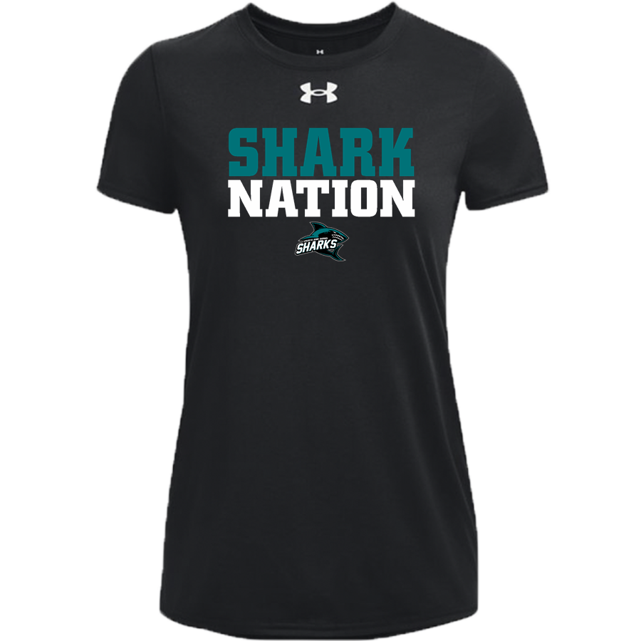 Liberty Sharks <span class="pdp-name-mascot">Liberty High School Sharks</span> UA Women's Team Tech Short Sleeve T-Shirt