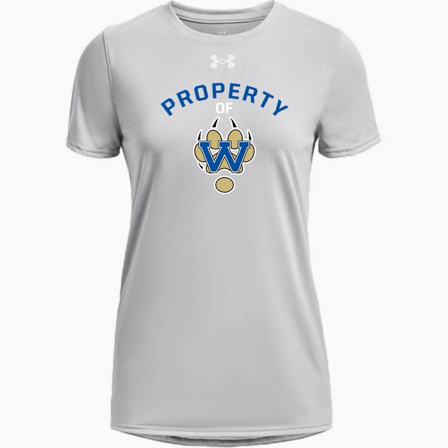 WAUKESHA WEST HIGH SCHOOL WOLVERINES <span class="pdp-name-mascot">WAUKESHA WEST WOLVERINES</span> UA Women's Team Tech Short Sleeve T-Shirt