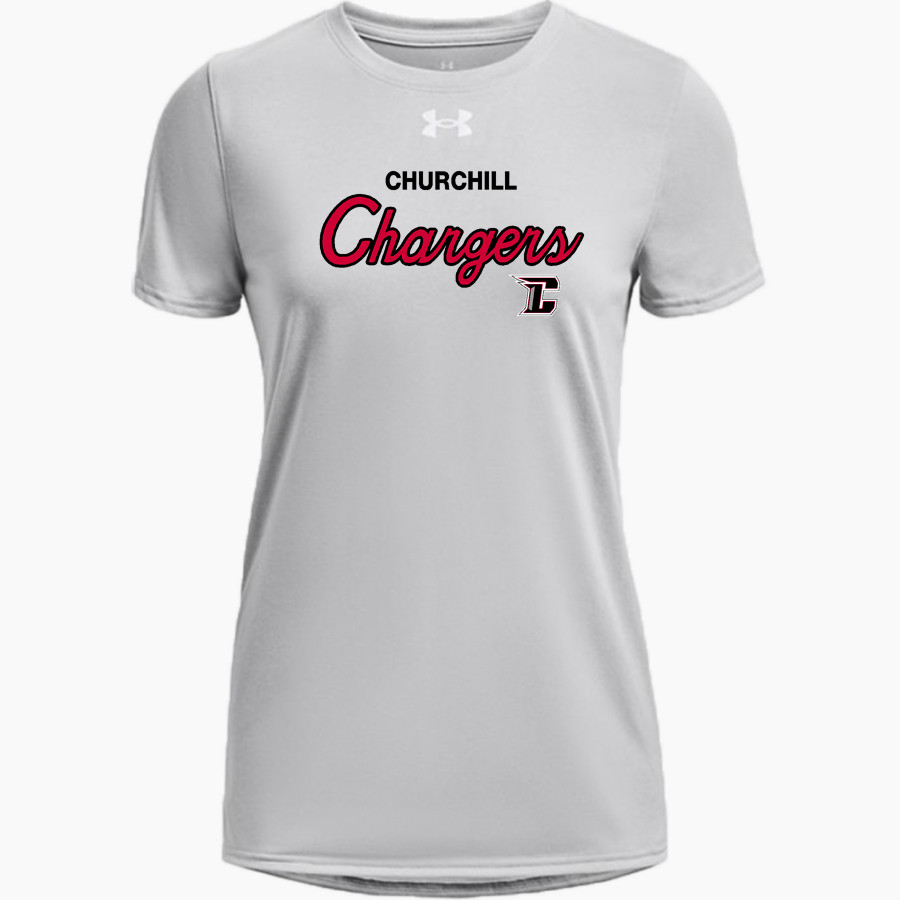 CHURCHILL HIGH SCHOOL CHARGERS UA Women's Team Tech Short Sleeve T-Shirt
