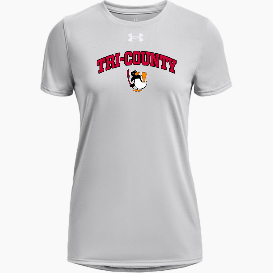 TRI-COUNTY HIGH SCHOOL PENGUINS <span class="pdp-name-mascot">TRI - COUNTY PENGUINS</span> UA Women's Team Tech Short Sleeve T-Shirt
