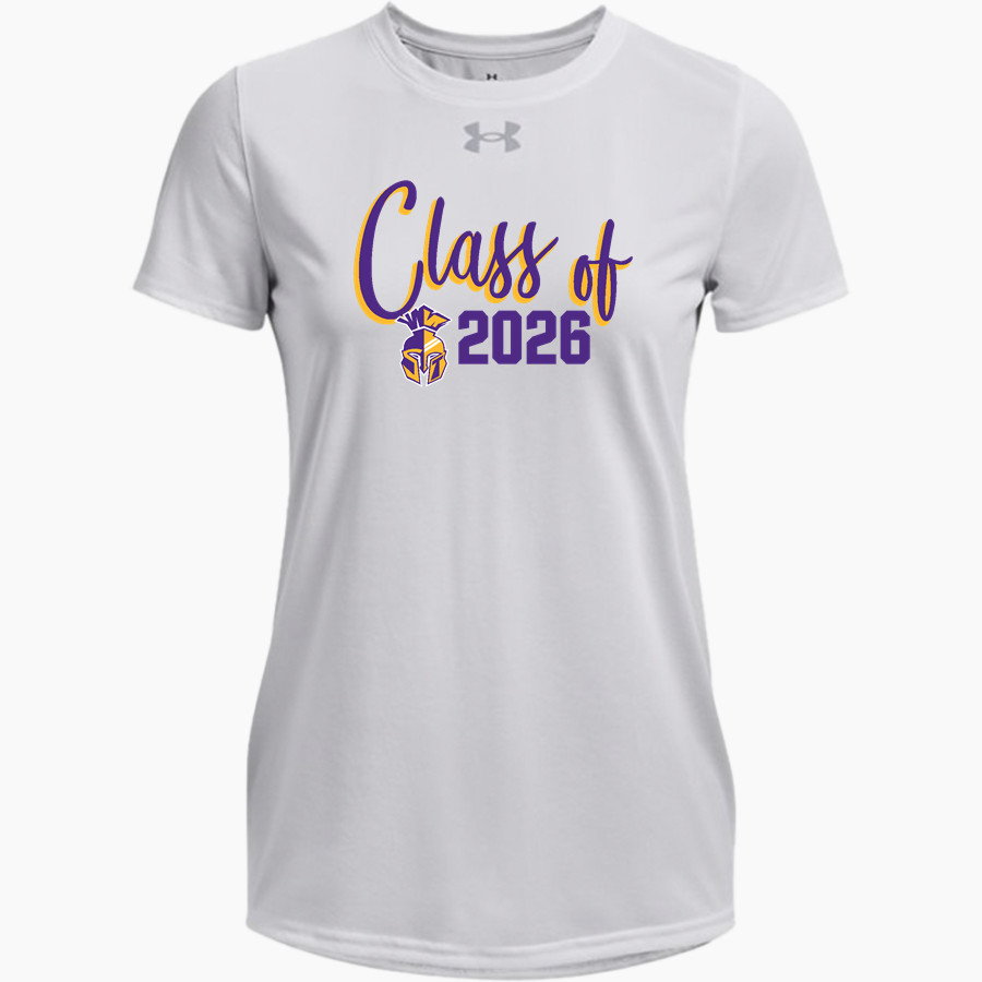 SEBEKA HIGH SCHOOL Trojans Online Store <span class="pdp-name-mascot">SEBEKA TROJANS</span> UA Women's Team Tech Short Sleeve T-Shirt