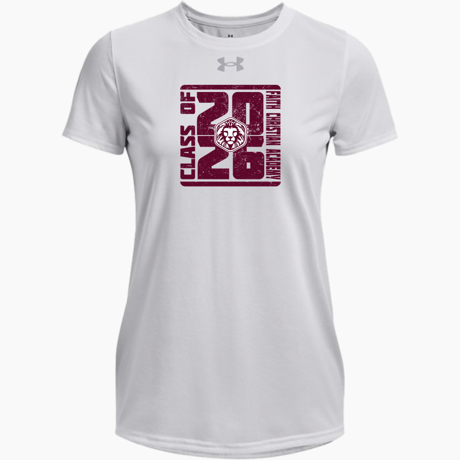 FAITH CHRISTIAN ACADEMY LIONS <span class="pdp-name-mascot">FAITH LIONS</span> UA Women's Team Tech Short Sleeve T-Shirt