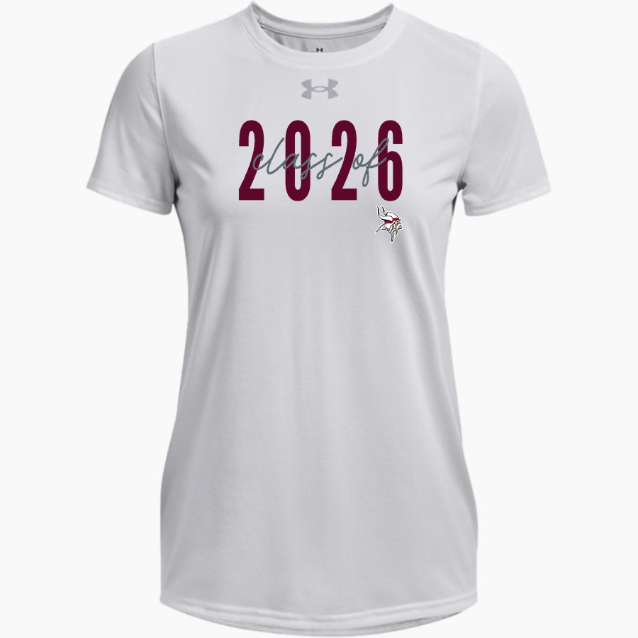 ROCKPORT HIGH SCHOOL VIKINGS <span class="pdp-name-mascot">ROCKPORT VIKINGS</span> UA Women's Team Tech Short Sleeve T-Shirt