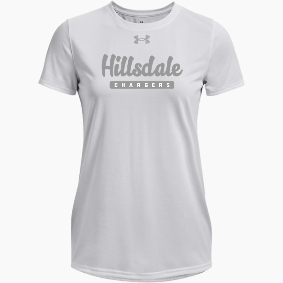 HIllsdale Chargers <span class="pdp-name-mascot">HIllsdale College Chargers</span> UA Women's Team Tech Short Sleeve T-Shirt