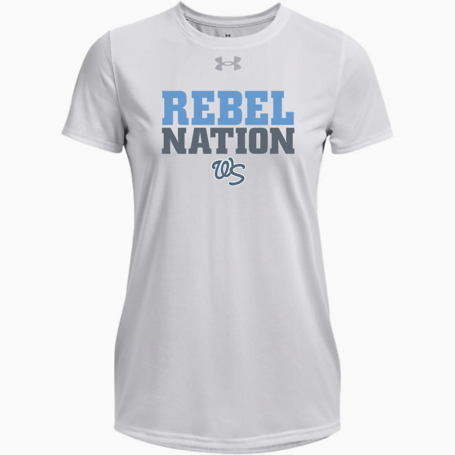 WILLOUGHBY SOUTH HIGH SCHOOL REBELS <span class="pdp-name-mascot">WILLOUGHBY SOUTH REBELS</span> UA Women's Team Tech Short Sleeve T-Shirt