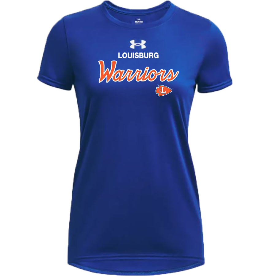 LOUISBURG HIGH SCHOOL WARRIORS <span class="pdp-name-mascot">LOUISBURG WARRIORS</span> UA Women's Team Tech Short Sleeve T-Shirt