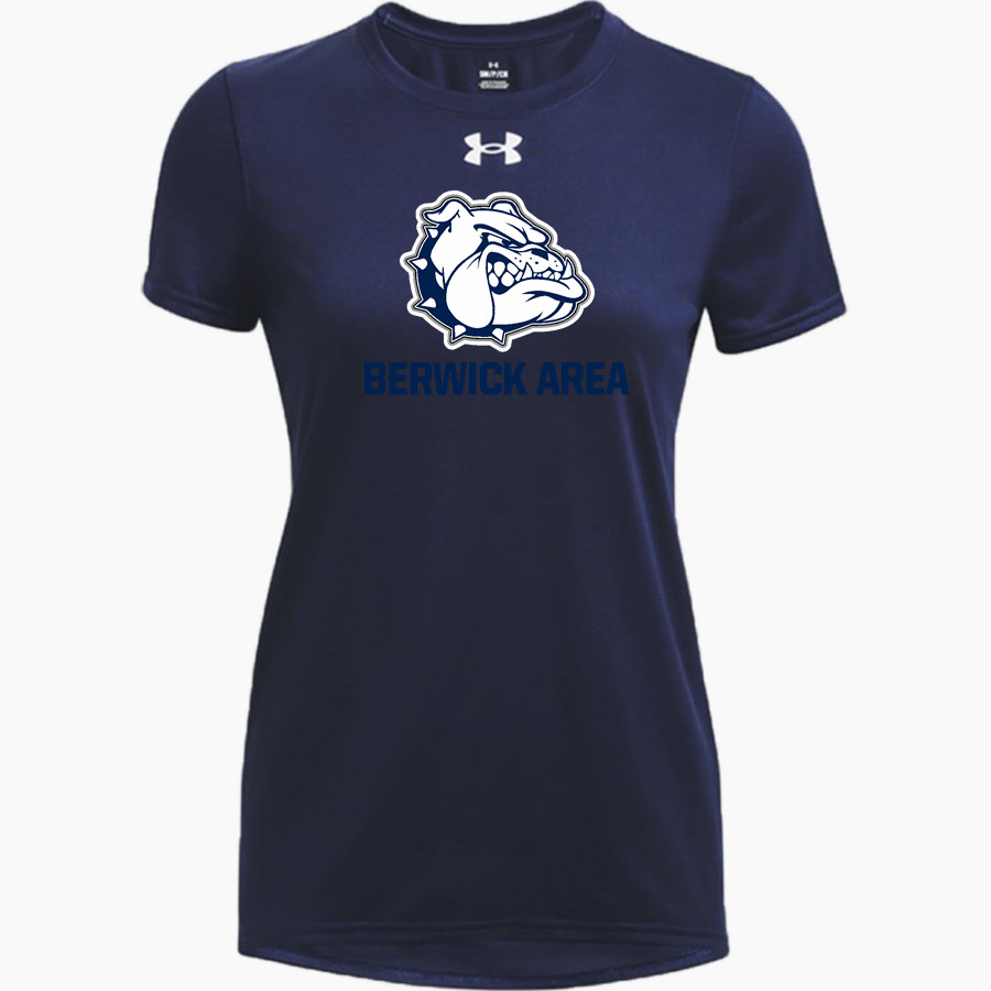BERWICK AREA SENIOR HIGH SCHOOL BULLDOGS <span class="pdp-name-mascot">BERWICK AREA BULLDOGS</span> UA Women's Team Tech Short Sleeve T-Shirt