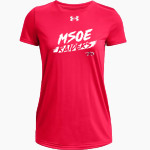 Milwaukee School of Engineering UA Women's Team Tech Short Sleeve T-Shirt Front Thumbnail