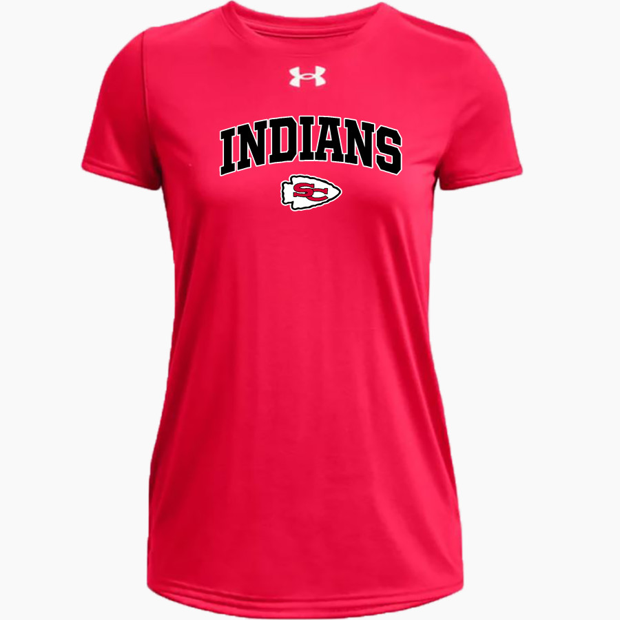 STEPHENS COUNTY HIGH SCHOOL INDIANS <span class="pdp-name-mascot">STEPHENS COUNTY INDIANS</span> UA Women's Team Tech Short Sleeve T-Shirt