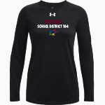 School District 104 District 104 <span class="pdp-name-mascot">Cook County 104 District 104</span> UA Women's Team Tech Long Sleeve T-Shirt Front Thumbnail