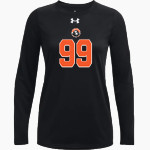 Hilton Elementary School hound dog UA Women's Team Tech Long Sleeve T-Shirt Front Thumbnail