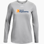 Baskin Engineering Sideline Store <span class="pdp-name-mascot">Baskin Engineering Banana Slugs</span> UA Women's Team Tech Long Sleeve T-Shirt Front Thumbnail