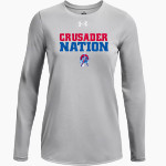 PIEDMONT CHRISTIAN SCHOOL CRUSADERS UA Women's Team Tech Long Sleeve T-Shirt Front Thumbnail