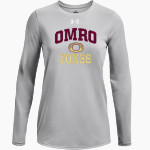 Omro School District Sideline Store <span class="pdp-name-mascot">OMRO FOXES</span> UA Women's Team Tech Long Sleeve T-Shirt Front Thumbnail
