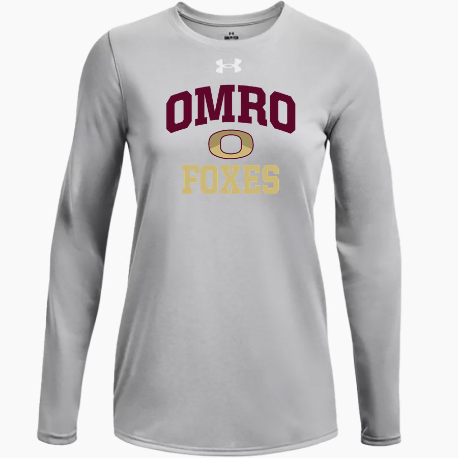 Omro School District Sideline Store <span class="pdp-name-mascot">OMRO FOXES</span> UA Women's Team Tech Long Sleeve T-Shirt