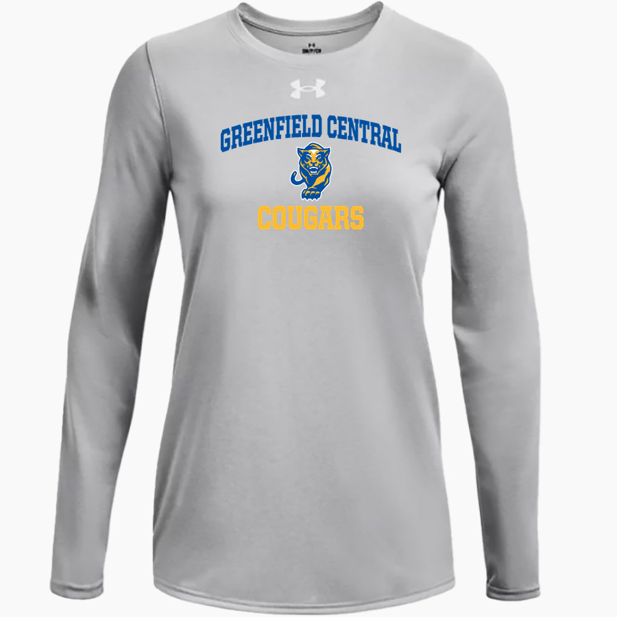 Greenfield Central Cougars Online Store <span class="pdp-name-mascot">Greenfield-Central Cougars</span> UA Women's Team Tech Long Sleeve T-Shirt