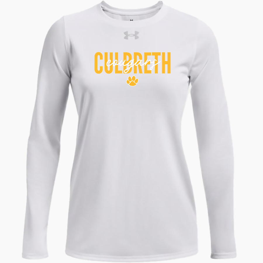 CULBRETH Cougars <span class="pdp-name-mascot">GREY CULBRETH MIDDLE SCHOOL Cougars</span> UA Women's Team Tech Long Sleeve T-Shirt