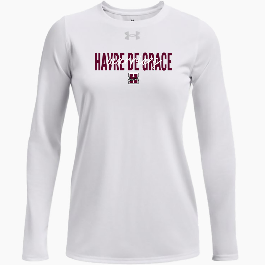 HAVRE DE GRACE HIGH SCHOOL WARRIORS <span class="pdp-name-mascot">HAVRE DE GRACE WARRIORS</span> UA Women's Team Tech Long Sleeve T-Shirt