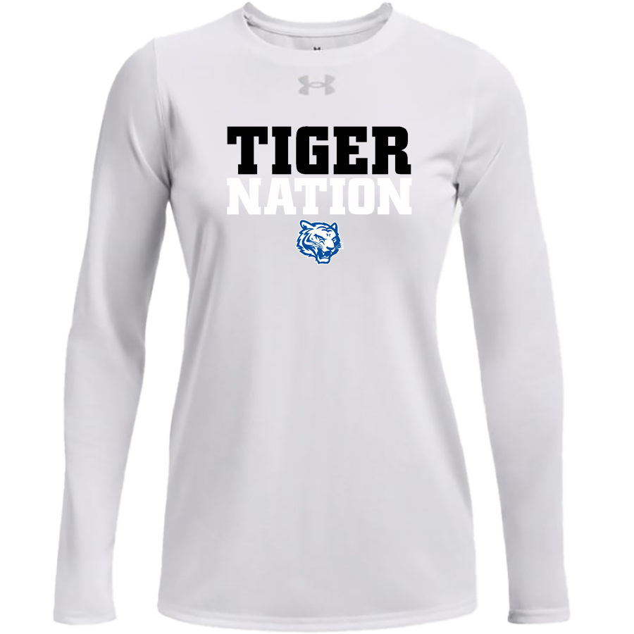 Crow Tigers <span class="pdp-name-mascot">Crow Middle School Tigers</span> UA Women's Tech Team Long Sleeve T-Shirt