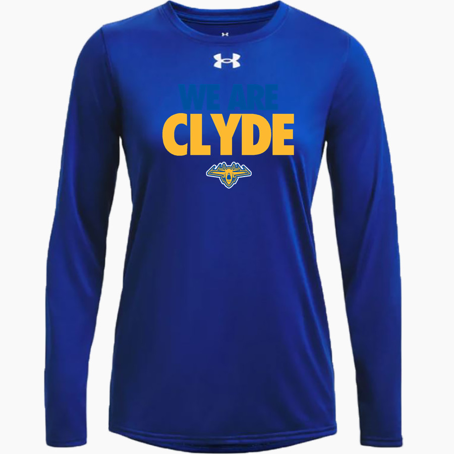 CLYDE HIGH SCHOOL FLIERS <span class="pdp-name-mascot">CLYDE FLIERS</span> UA Women's Team Tech Long Sleeve T-Shirt