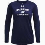 Cape Cod Academy Seahawks UA Women's Team Tech Long Sleeve T-Shirt Front Thumbnail