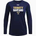Trinity College Bantams The Official Online Store <span class="pdp-name-mascot">Trinity Bantams</span> UA Women's Team Tech Long Sleeve T-Shirt Front Thumbnail