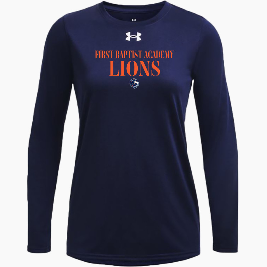 First Baptist Academy Lions <span class="pdp-name-mascot">First Baptist Academy Lions</span> UA Women's Team Tech Long Sleeve T-Shirt