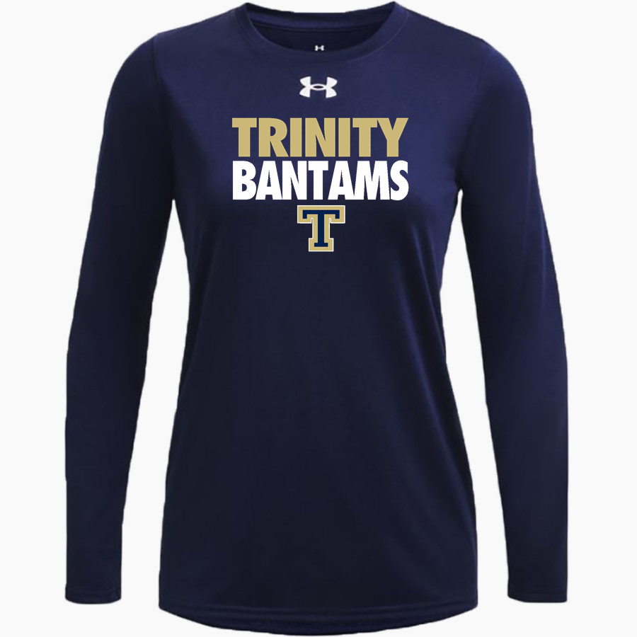 Trinity College Bantams The Official Online Store <span class="pdp-name-mascot">Trinity Bantams</span> UA Women's Team Tech Long Sleeve T-Shirt