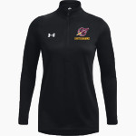 RICHMOND-BURTON HIGH SCHOOL ROCKETS UA Women's Team Tech Long Sleeve Half Zip Front Thumbnail