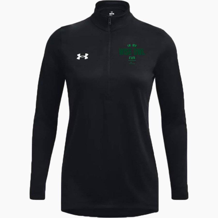 The GreenMount School Wise Owls <span class="pdp-name-mascot">GreenMount School Owls</span> UA Women's Team Tech Long Sleeve Half Zip
