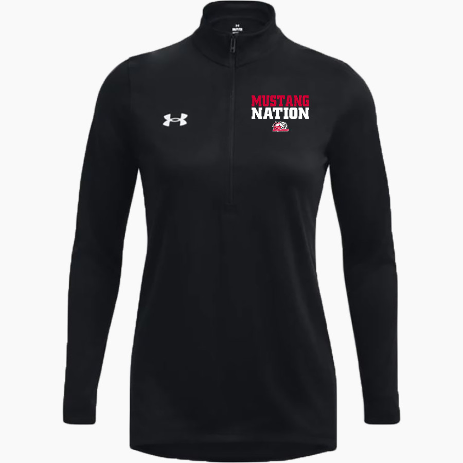 PSA Mustangs official sideline store UA Women's Team Tech Long Sleeve Half Zip