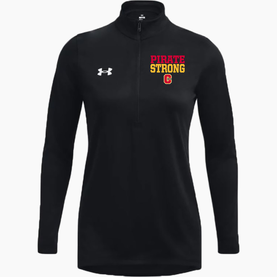 COFFEEVILLE HIGH SCHOOL PIRATES UA Women's Team Tech Long Sleeve Half Zip