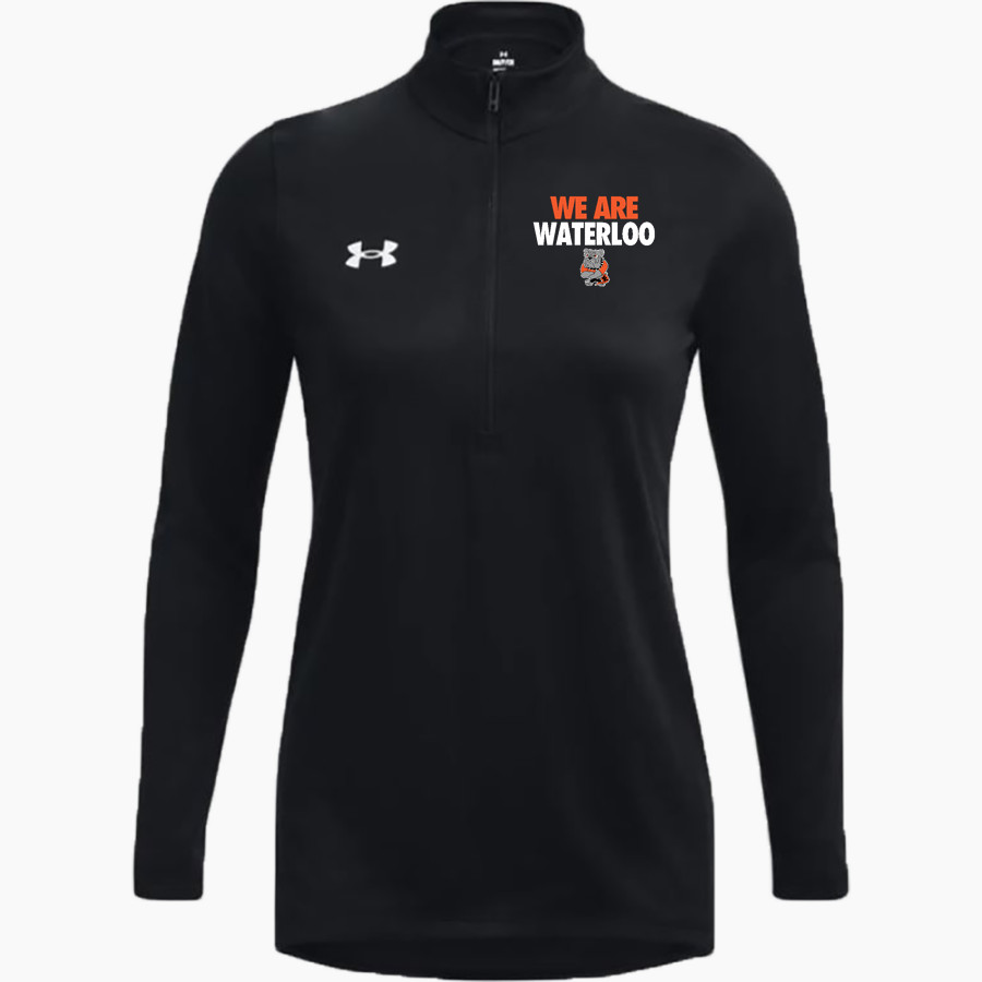 WATERLOO HIGH SCHOOL BULLDOGS <span class="pdp-name-mascot">WATERLOO BULLDOGS</span> UA Women's Team Tech Long Sleeve Half Zip