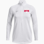 Center Grove Trojans UA Women's Team Tech Long Sleeve Half Zip Front Thumbnail