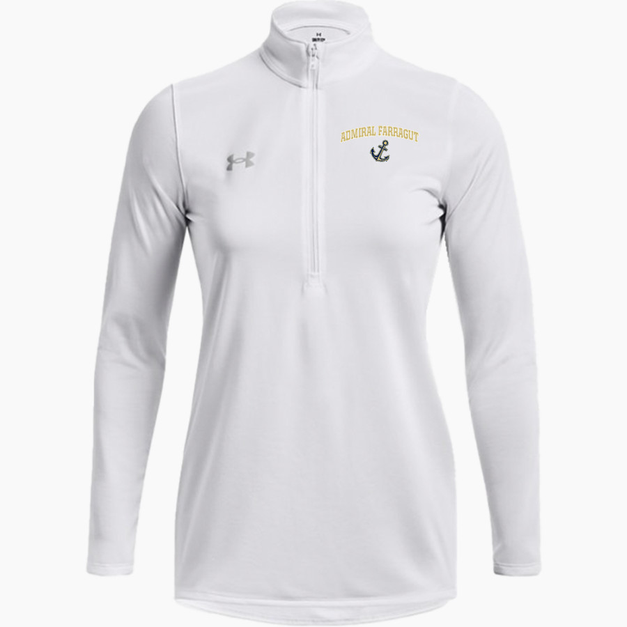 Admiral Farragut BlueJackets <span class="pdp-name-mascot">Farragut Bluejackets</span> UA Women's Team Tech Long Sleeve Half Zip