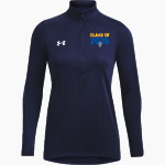 Warren Blue Devils <span class="pdp-name-mascot">Warren Blue Devils</span> UA Women's Team Tech Long Sleeve Half Zip Front Thumbnail