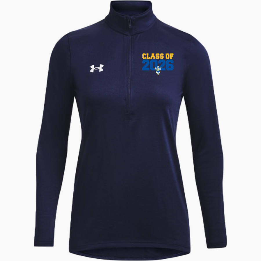Warren Blue Devils <span class="pdp-name-mascot">Warren Blue Devils</span> UA Women's Team Tech Long Sleeve Half Zip
