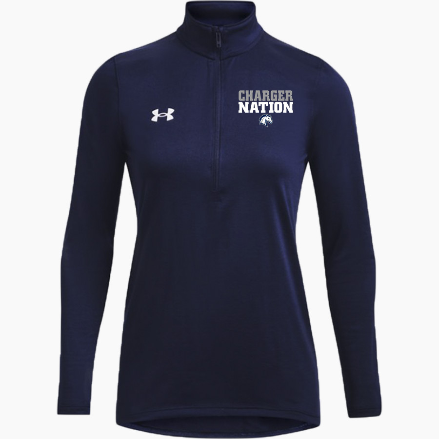 HIllsdale Chargers <span class="pdp-name-mascot">HIllsdale College Chargers</span> UA Women's Team Tech Long Sleeve Half Zip