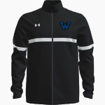 WINNISQUAM HIGH SCHOOL BEARS UA Men's Team Knit Warm-Up Full Zip Jacket Front Thumbnail