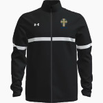 PRINCE OF PEACE IRISH <span class="pdp-name-mascot">PRINCE OF PEACE PREP IRISH</span> UA Men's Team Knit Warm-Up Full Zip Jacket Front Thumbnail