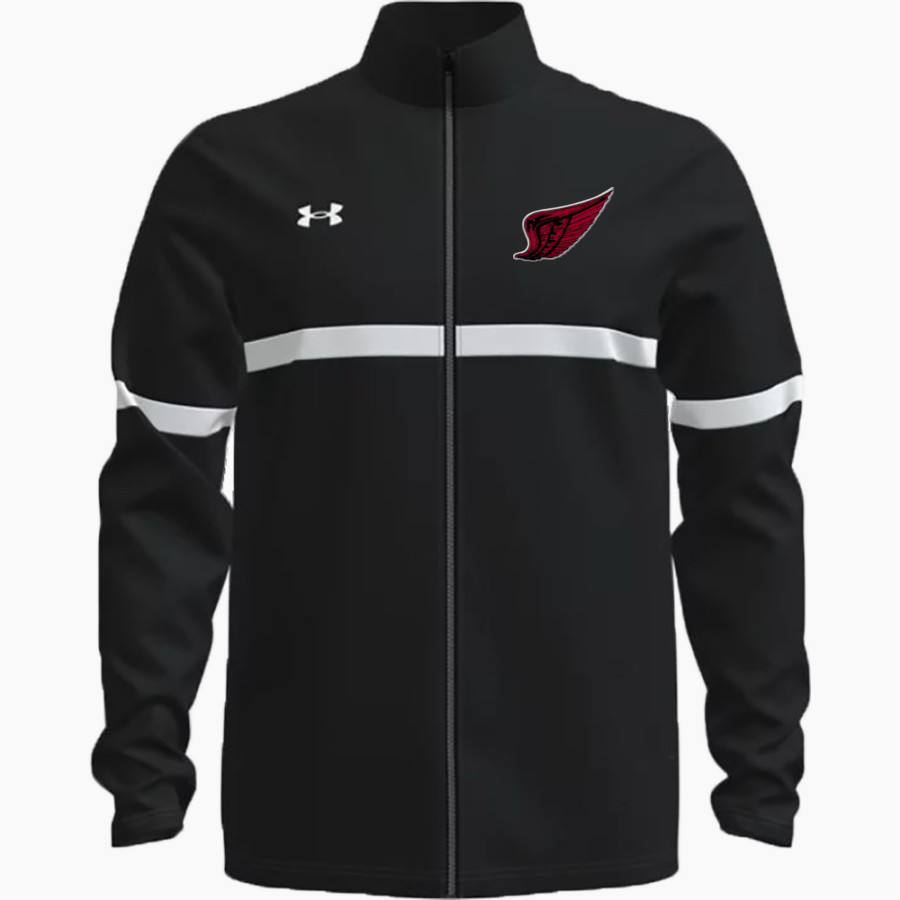 EMINENCE R-1 HIGH SCHOOL REDWINGS <span class="pdp-name-mascot">EMINENCE R-1 REDWINGS</span> UA Men's Team Knit Warm-Up Full Zip Jacket
