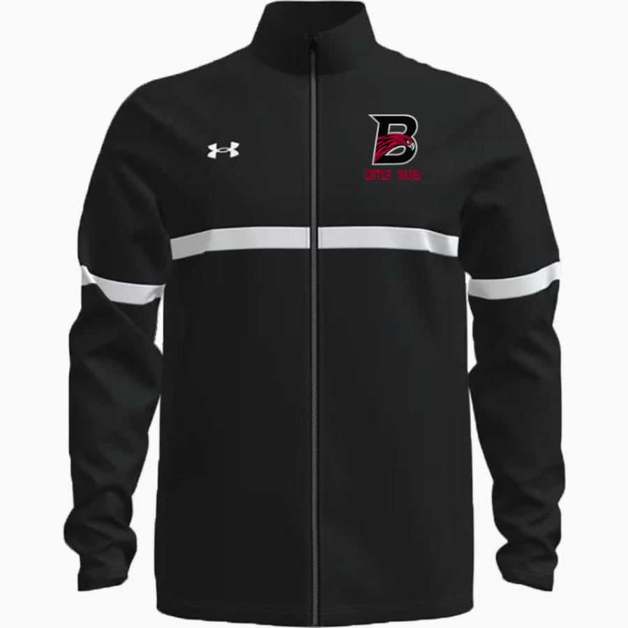 BARNSTABLE HIGH SCHOOL REDHAWKS UA Men's Team Knit Warm-Up Full Zip Jacket
