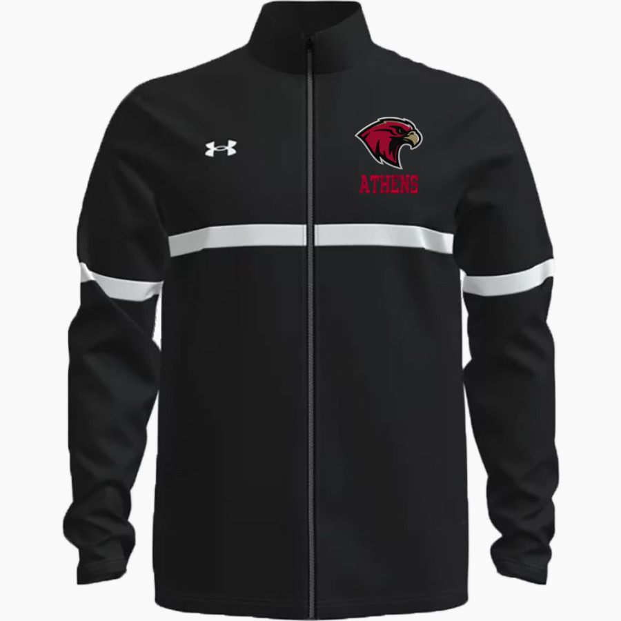 ATHENS HIGH SCHOOL RED HAWKS UA Men's Team Knit Warm-Up Full Zip Jacket