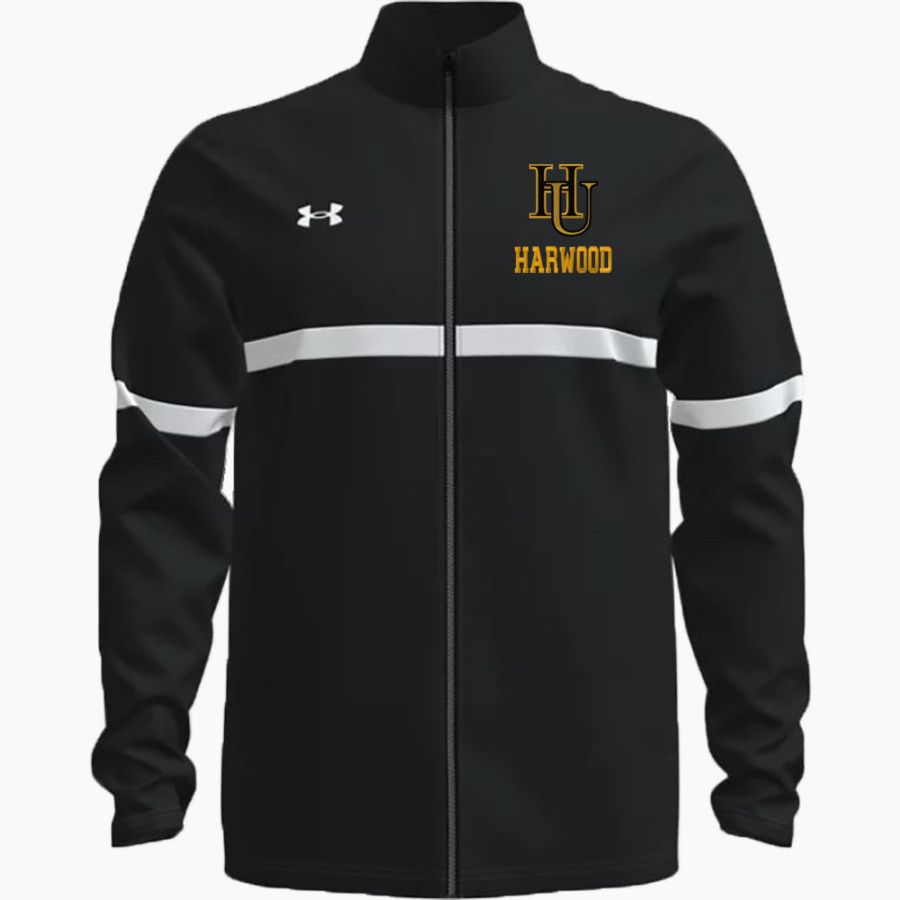 HARWOOD UNION HIGH SCHOOL HIGHLANDERS UA Men's Team Knit Warm-Up Full Zip Jacket