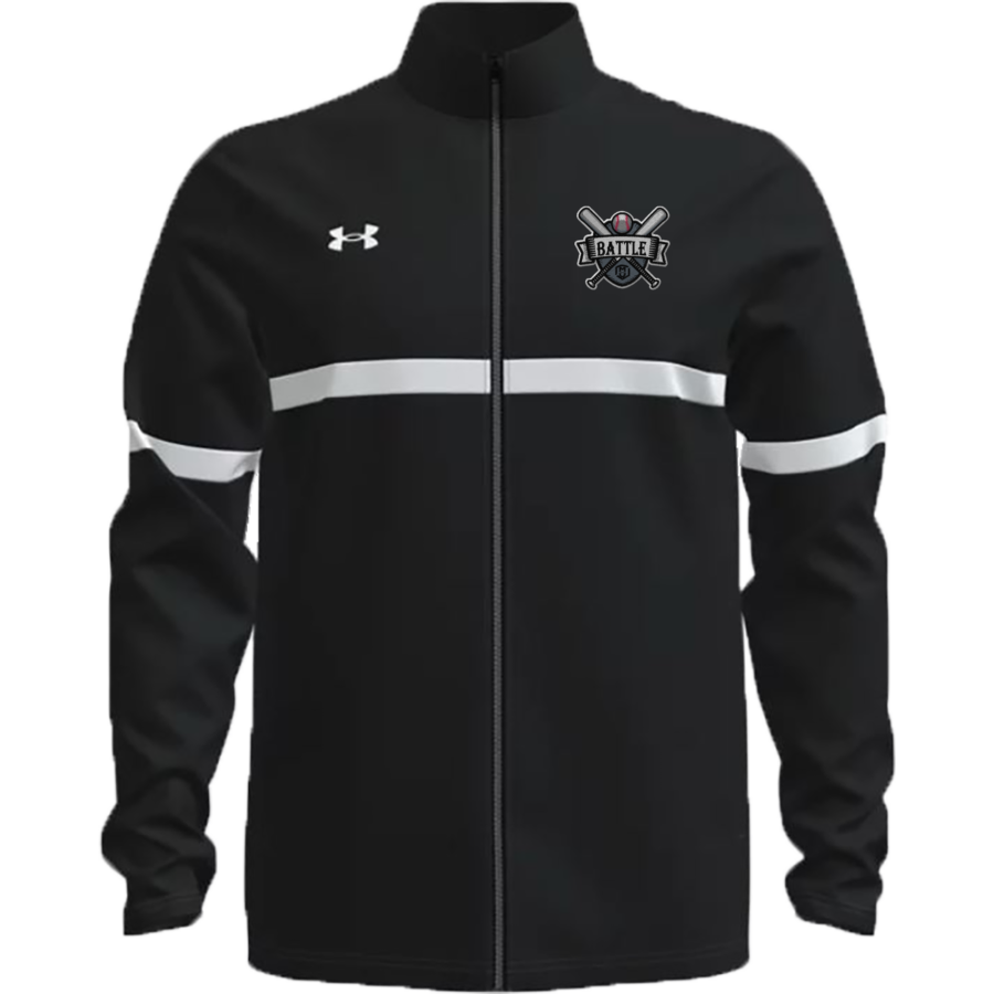 Millard United Battle <span class="pdp-name-mascot">Millard United Battle Baseball</span> UA Men's Team Knit Warm-Up Full Zip Jacket